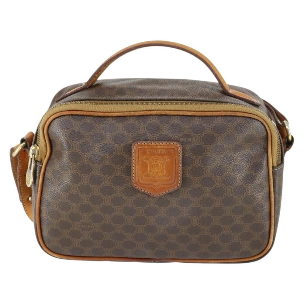 Celine Macadam Shoulder Bag Brown